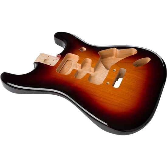 Fender Deluxe Series Strat HSH Alder Body 2-Point Bridge Mount (3-Color Sunburst)