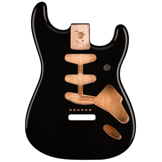 Fender Classic Series 60's Stratocaster SSS Alder Body Vintage Bridge Mount (Black)