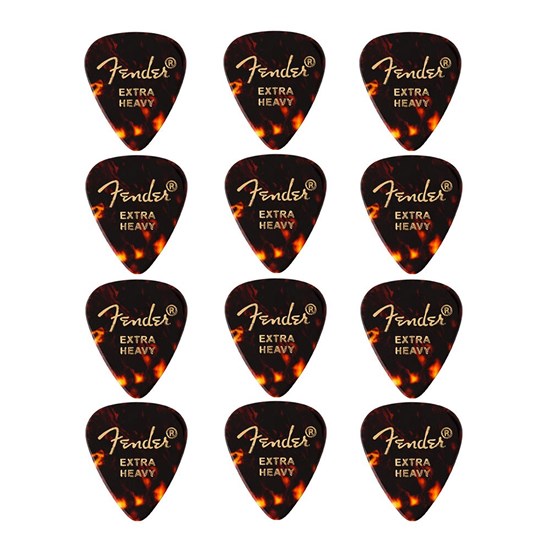 Fender 351 Shape 12-Pack - Extra Heavy (Tortoise Shell)