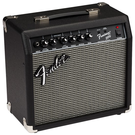 Fender Frontman 20G Electric Guitar Practice Amp w/ Clean & Distortion Sounds (20 Watts)