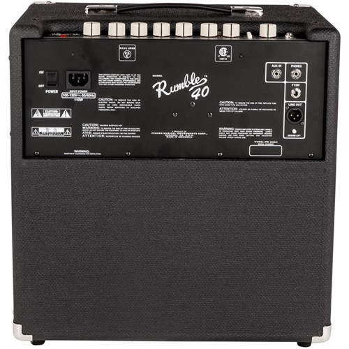 Fender Rumble 40 V3 Class-D Bass Amp Combo w/ 3 Voices & Overdrive (40 Watts)