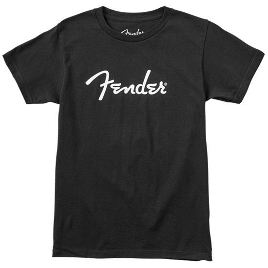 Fender Spaghetti Logo T-Shirt (Black, Large)