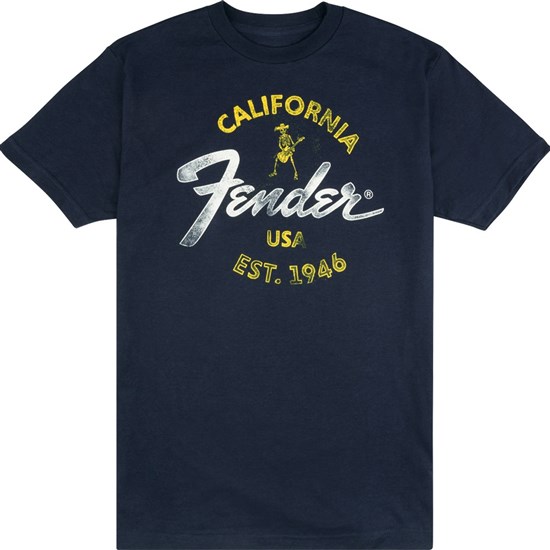 Fender Baja Blue T-Shirt (Blue Small)