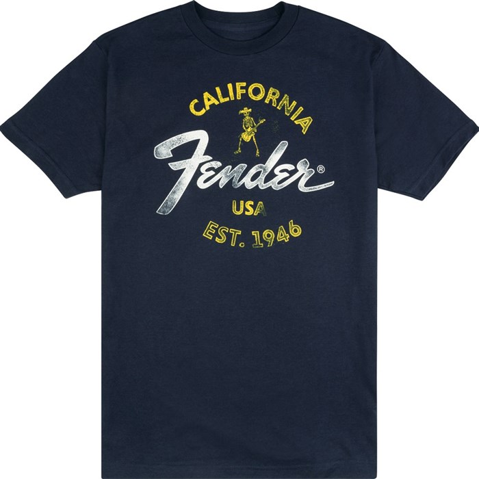 Fender Baja Blue T-Shirt (Blue Medium)