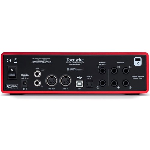 Focusrite Scarlett 18i8 USB Audio Interface w/ Pro Tools & Ableton Live (Generation 2)