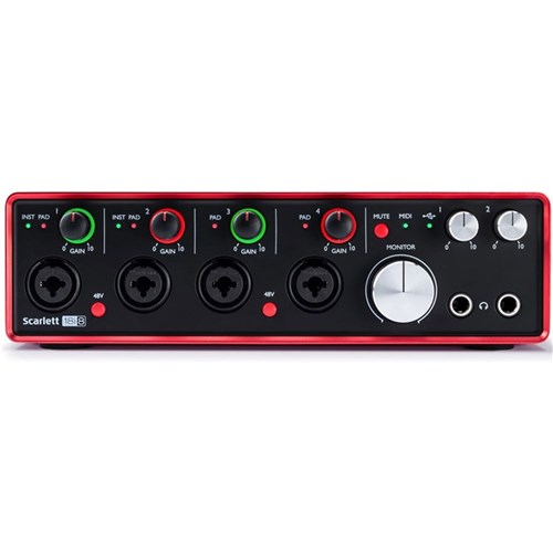 Focusrite Scarlett 18i8 USB Audio Interface w/ Pro Tools & Ableton Live (Generation 2)