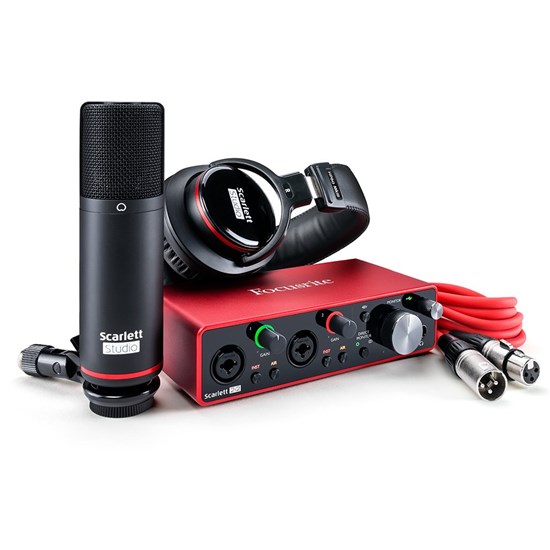 Focusrite Scarlett 2i2 Studio G3 USB Interface w/ Mic & Headphones