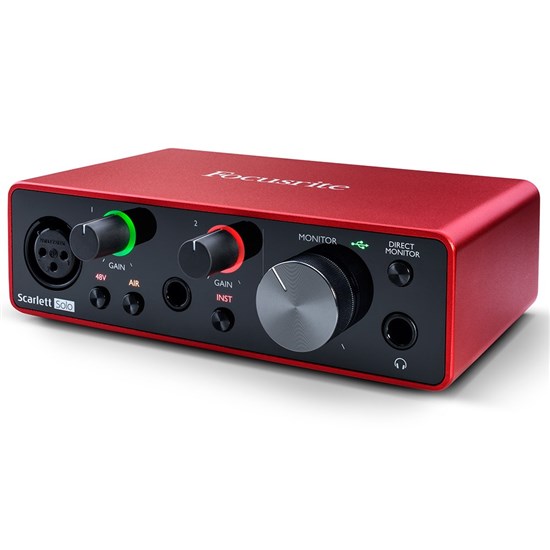 Focusrite Scarlett Solo Gen 3 2-in/2-out USB Audio Interface