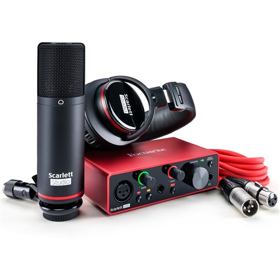 Focusrite Scarlett Solo Studio G3 USB Interface w/ Mic & Headphones