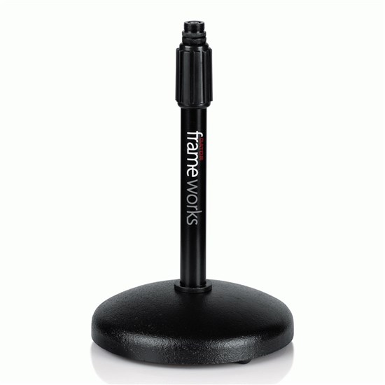 Gator Frameworks GFWMIC0501 Round Base Desktop Mic Stand Boom Mic Stand