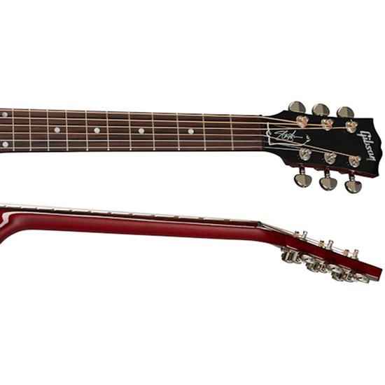 Gibson Slash J-45 (Vermillion Burst) w/ LR Baggs VTC Pickup inc Hardshell Case