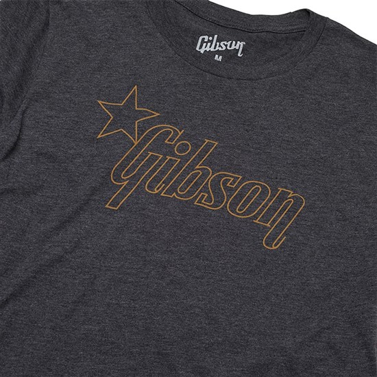 Gibson Star Logo Tee (Charcoal - 2XL)