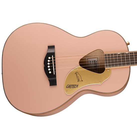 Gretsch G5021E Rancher Penguin Parlour Acoustic Electric Guitar (Shell Pink)