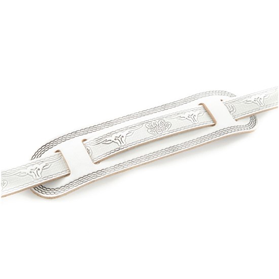 Gretsch Vintage Tooled Leather Strap (White)