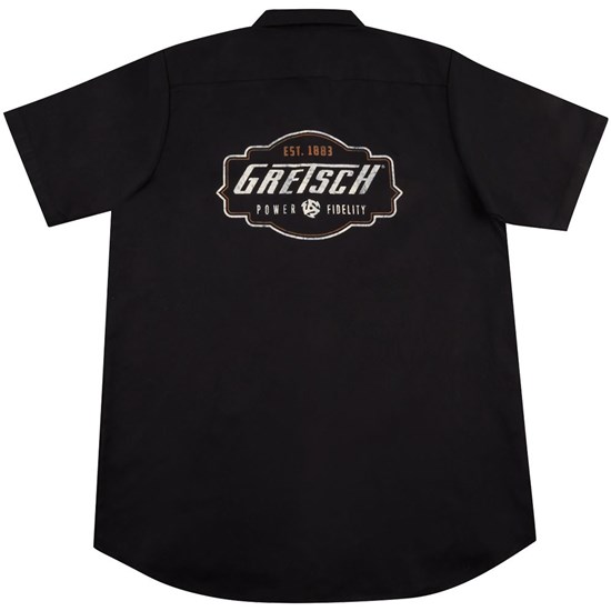 Gretsch Biker Work Shirt - Small (Black)