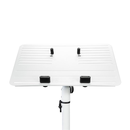 Gravity LTST02W Laptop / Lecturn Stand w/ Steel Base (White)