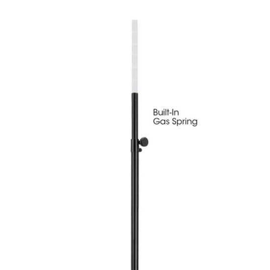 Gravity GSP2342GSB Adjustable Gas Spring Speaker Pole (35mm M20, 1790 mm) (Black)