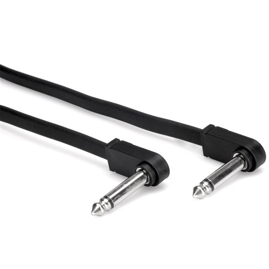 Hosa CFP-106 Molded Low Profile Right-Angle to Same Flat Guitar Patch Cable (6in)