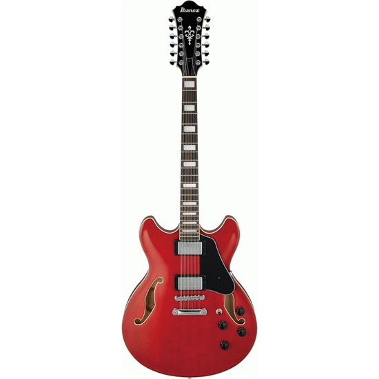 Ibanez AS7312 12-String Semi-Hollow Electric Guitar (Transparent Cherry Red)