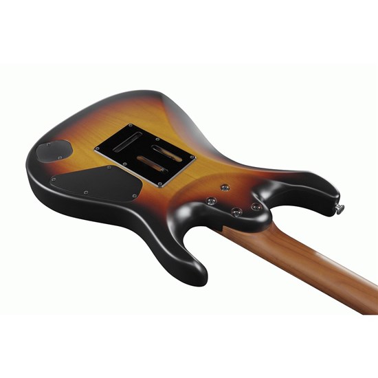 Ibanez AZ2402LTFF Left-Hand Prestige Electric Guitar (Tri-Fade Burst Flat) inc Case