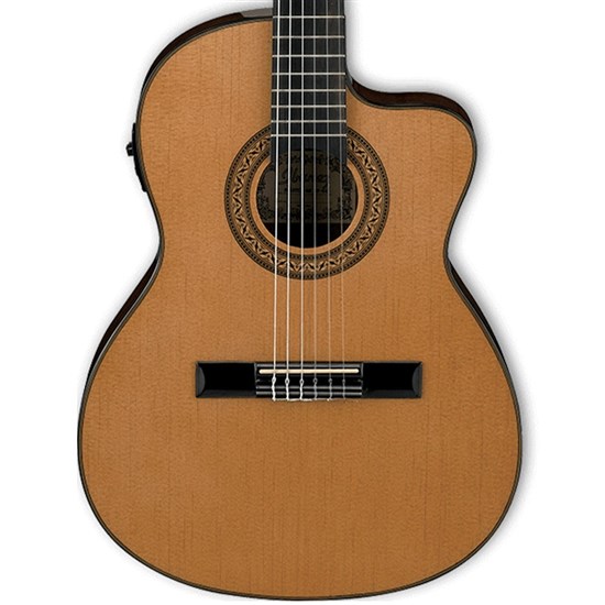 Ibanez GA5TCE Classical Guitar w/ Cutaway & Pickup (Amber High Gloss)