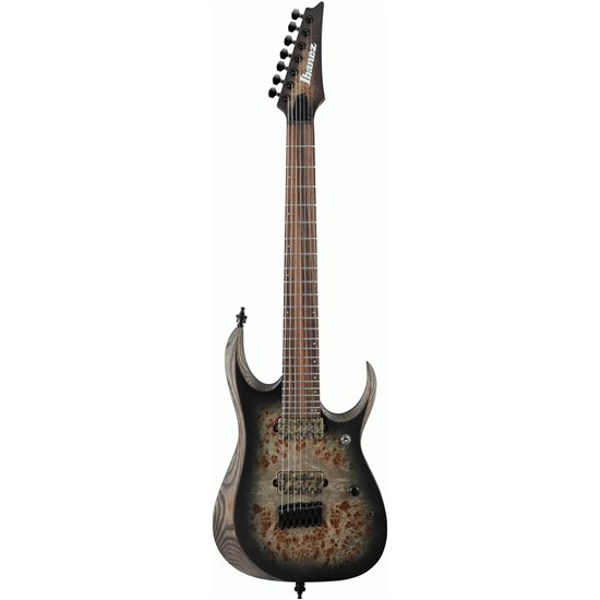 Ibanez RGD71ALPA 7-String Electric Guitar (Charcoal Burst Black Stained Flat)