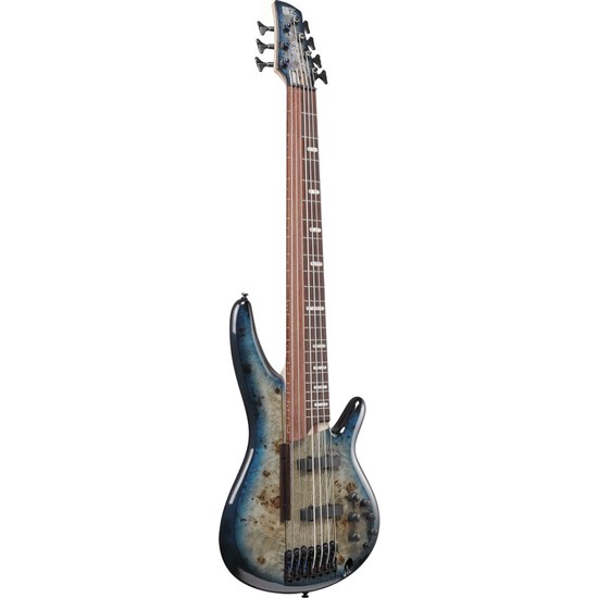 Ibanez SRAS7 Ashula 7-String Fretted & Fretless Bass Guitar (Cosmic Blue Starburst)