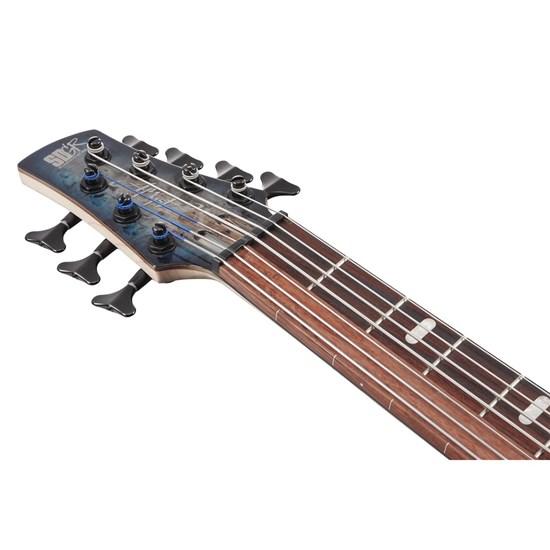 Ibanez SRAS7 Ashula 7-String Fretted & Fretless Bass Guitar (Cosmic Blue Starburst)