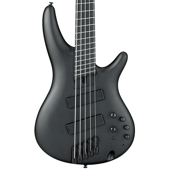 Ibanez SRMS625EX 5-String Electric Bass Guitar (Black Flat)