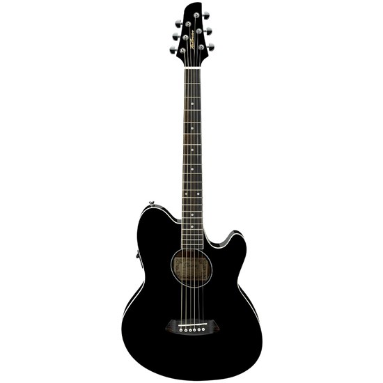 Ibanez TCY10E BK Acoustic Electric Guitar (Black)