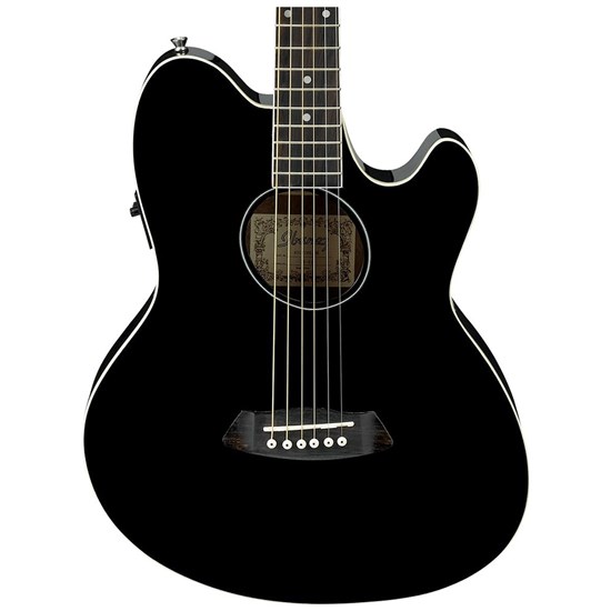 Ibanez TCY10E BK Acoustic Electric Guitar (Black)