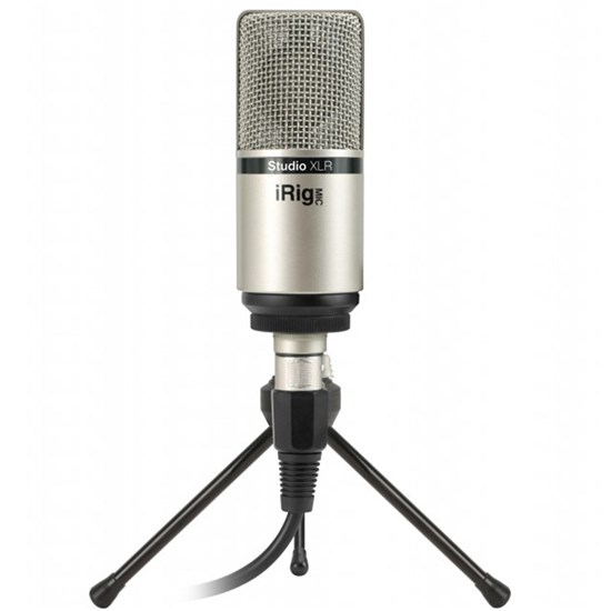 IK Multimedia iRig Mic Studio XLR Condenser Mic (Silver)