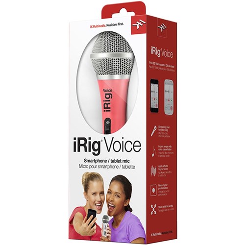 IK Multimedia iRig Voice Handheld Microphone (Pink)