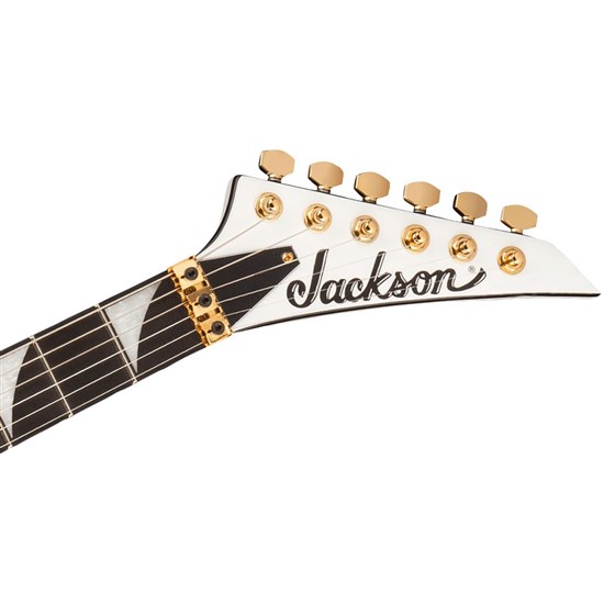 Jackson Concept Series Rhoads RR24 HS Ebony Fingerboard (White w/ Black Pinstripes)