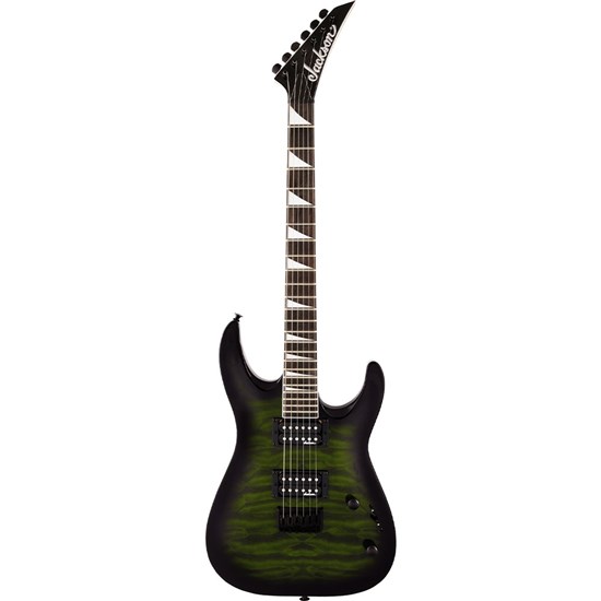 Jackson JS Series Dinky Arch Top JS32Q DKA HT Amaranth FB (Transparent Green Burst)