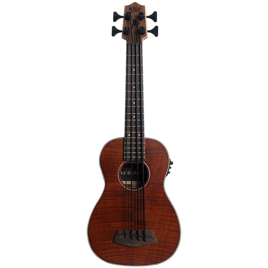 Kala U-Bass Left-Hand Acoustic Electric Ukulele Bass w/ Padded Bag (Exotic Mahogany)