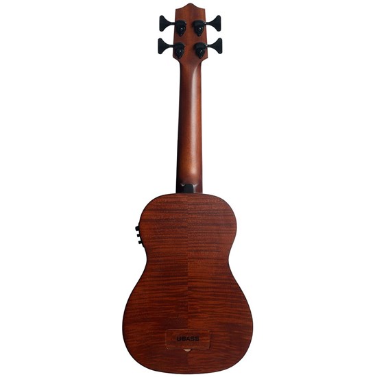 Kala U-Bass Left-Hand Acoustic Electric Ukulele Bass w/ Padded Bag (Exotic Mahogany)