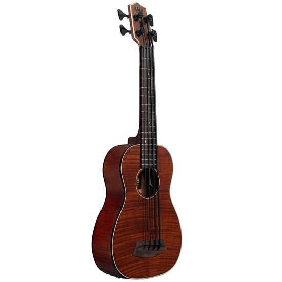 Kala U-Bass Left-Hand Acoustic Electric Ukulele Bass w/ Padded Bag (Exotic Mahogany)