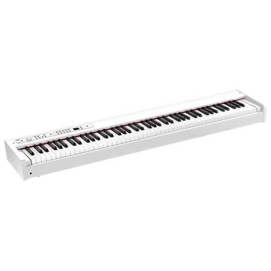 Korg D1 Digital Piano w/ RH3 Quality 88 Key Weighted Action (White)