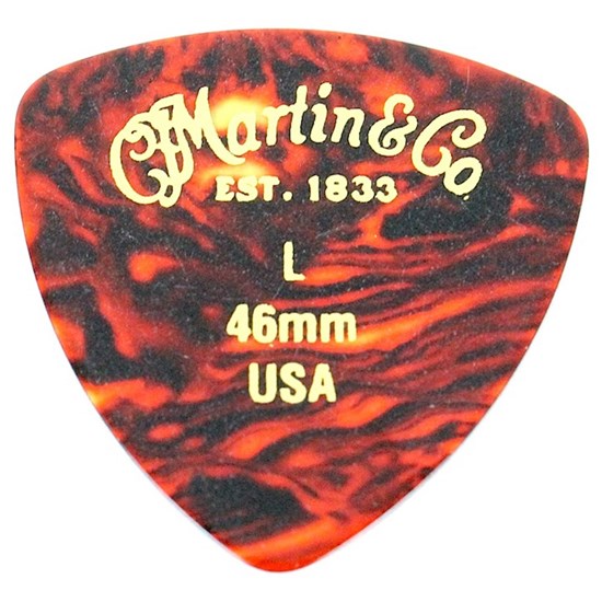 Martin Celluloid Picks 12 Pack (Faux Tortoise 46mm)