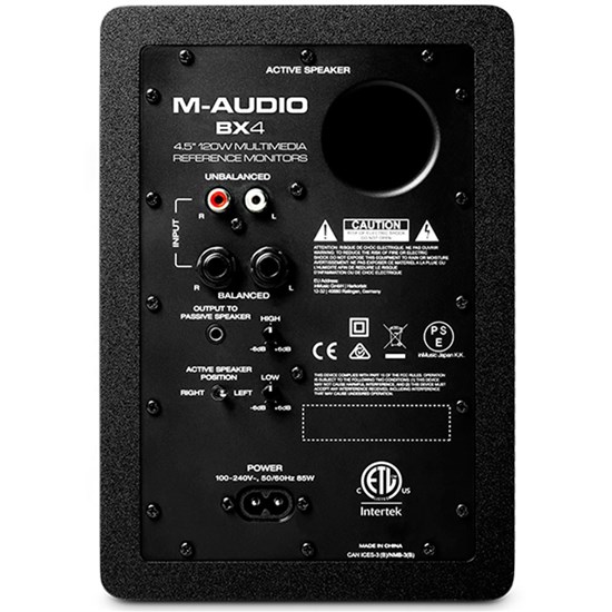 M-Audio BX4 Multimedia Reference Monitors - 4.5