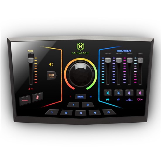 M-Game RGB Dual USB Streaming Interface w/ Customizable Lighting, Sampler & Effects