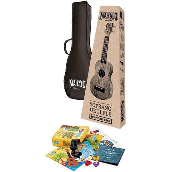 Mahalo Java Series Concert Ukulele Package w/ Essentials Accessory Pack