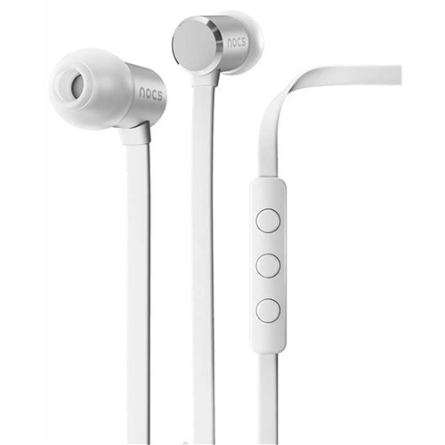 Nocs NS500 Aluminium Earphones for Android / Universal (Silver)