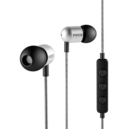 Nocs NS600 Crush Earphones for Apple (Silver)