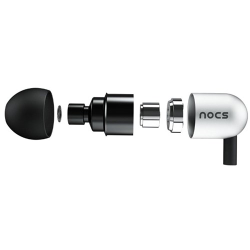 Nocs NS600 Crush Earphones for Apple (Silver)