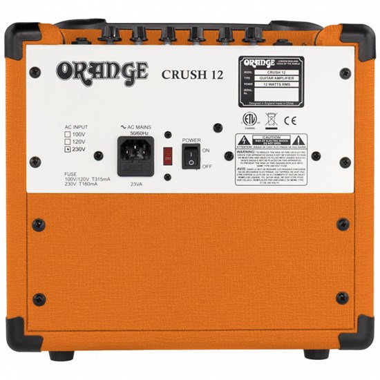 Orange Crush 12 Guitar Amp Combo w/ All Analogue Signal Path (12 Watts)