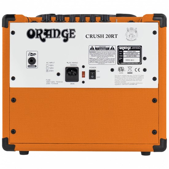 Orange Crush 20RT Guitar Amp Combo w/ All Analogue Signal Path Reverb & Tuner (20 Watts)