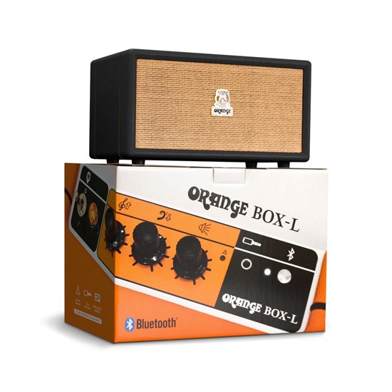 Orange Box-L Portable Bluetooth Speaker (Black)