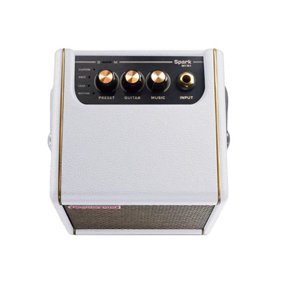 Positive Grid Spark Mini Portable Smart Guitar Amp and Bluetooth Speaker (Pearl)